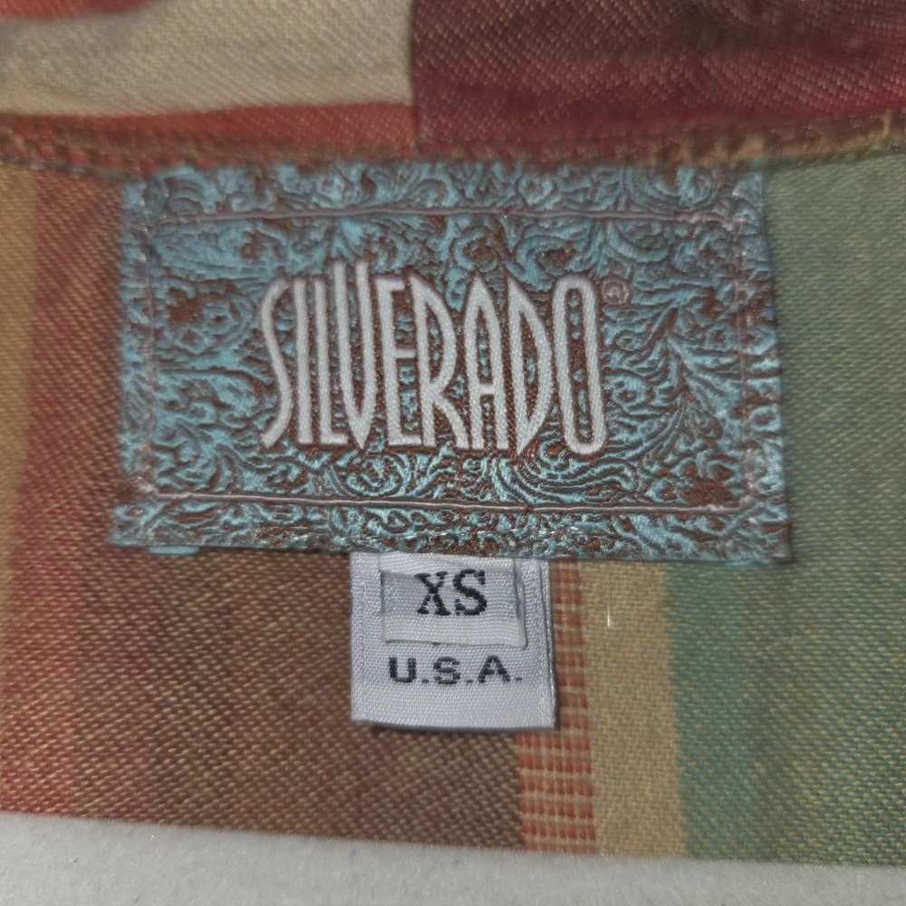 SILVERADO ,THE ASHLEY DUSTER SERAPE Jeans Vibrant Multicolor Jacket,SZ XS. - Picture 3 of 9